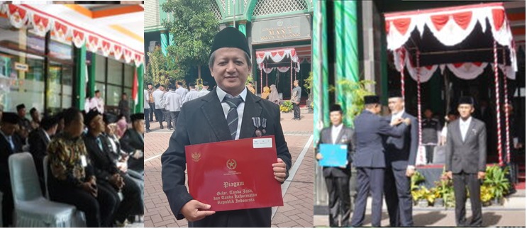 Kepala Mi Nurul Huda 1 Malang Raih Satyalancana Karya Satya