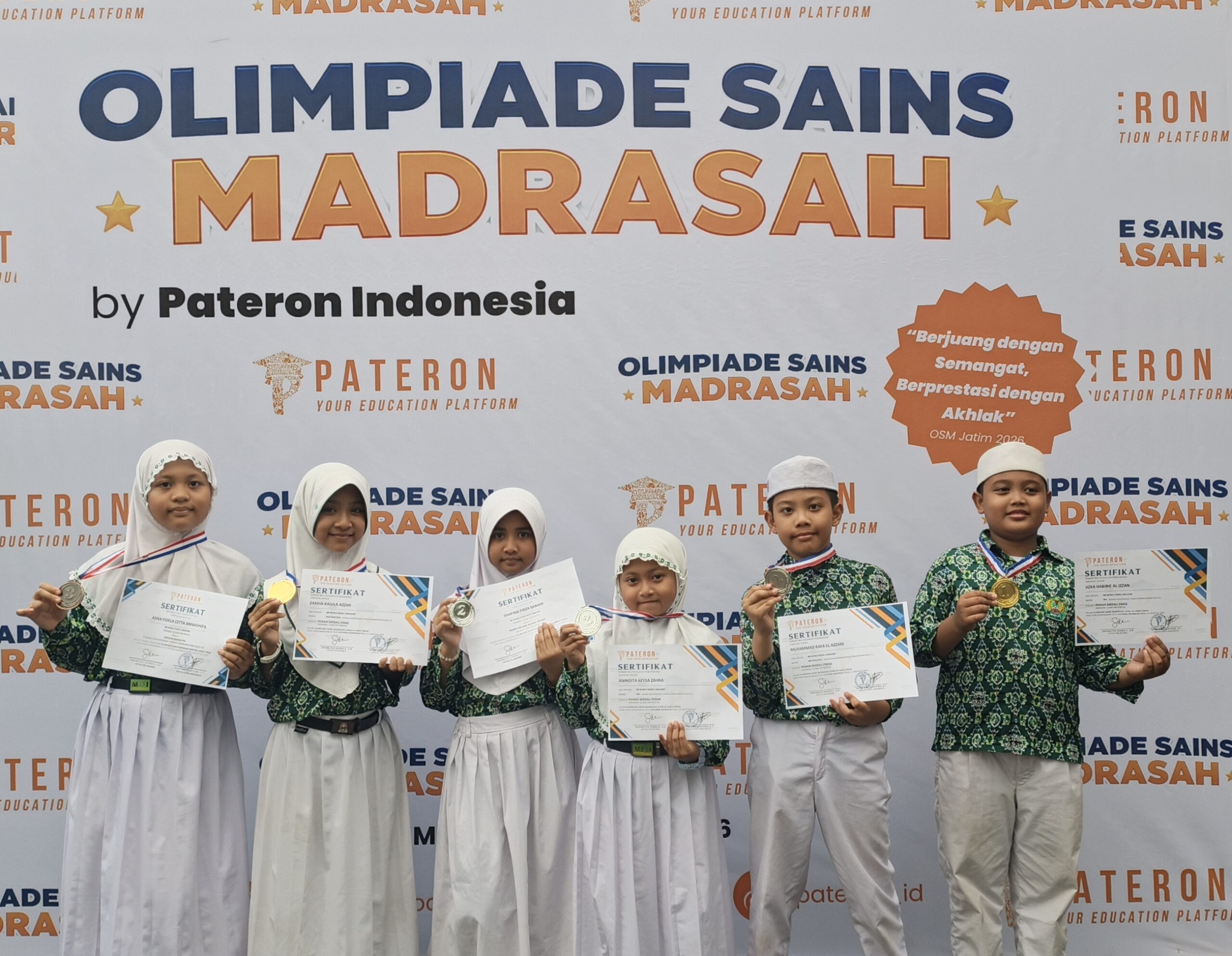 MI Nurul Huda 1 Malang Raih 6 Medali di Olimpiade Sains Madrasah (OSM) Jawa Timur 2026